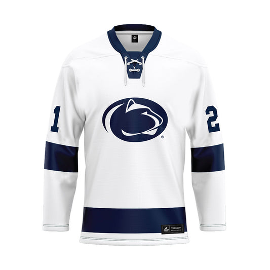 Penn State - NCAA Men's Ice Hockey : Braedon Ford - White Hockey Jersey-0