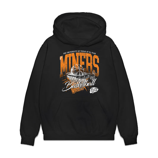 UTEP - NCAA Women's Basketball : Portia Adams - Vintage Basketball Premium Hooded Sweatshirt-0