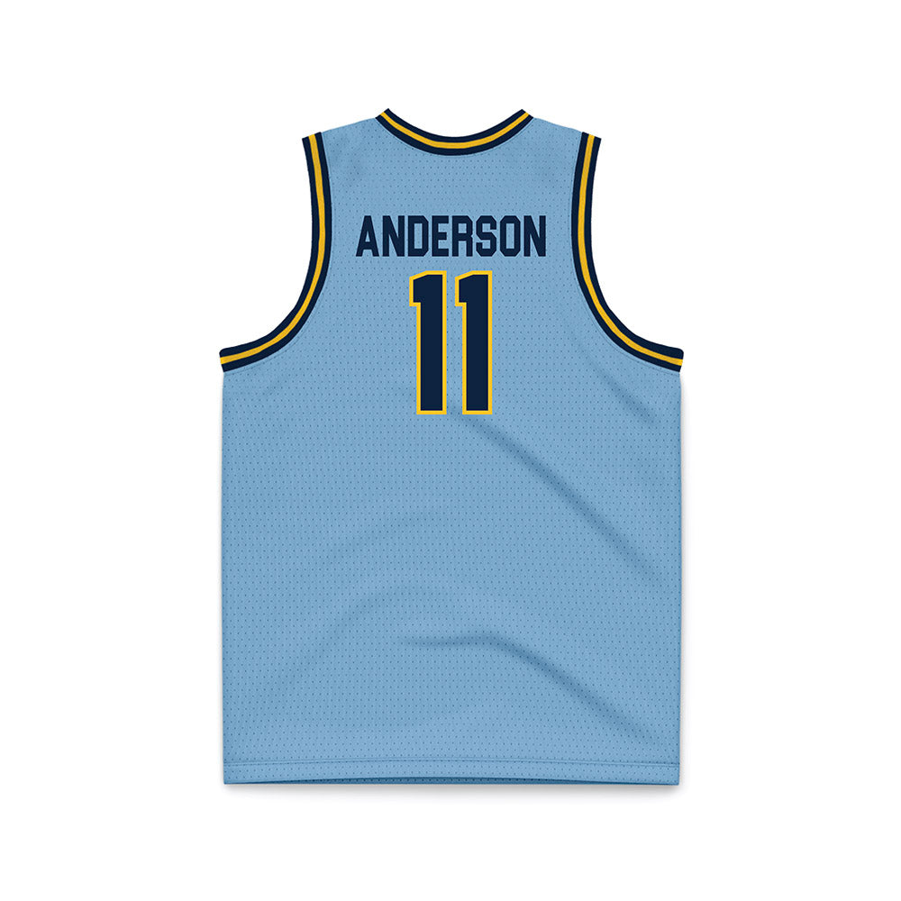 Murray State - NCAA Men's Basketball : Dylan Anderson - Light Blue Basketball Jersey-1