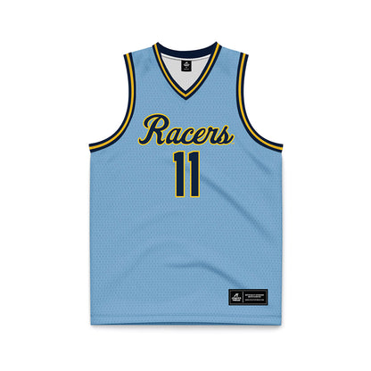 Murray State - NCAA Men's Basketball : Dylan Anderson - Light Blue Basketball Jersey-0