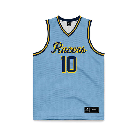 Murray State - NCAA Men's Basketball : KJ Tenner - Light Blue Basketball Jersey-0
