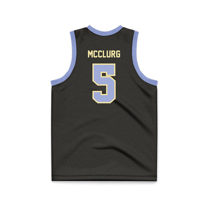 Longwood - NCAA Men's Basketball : Kadin McClurg - Black Basketball Jersey-1