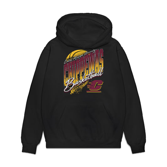 Central Michigan - NCAA Men's Basketball : Nick Mullen - Vintage Premium Hooded Sweatshirt-0