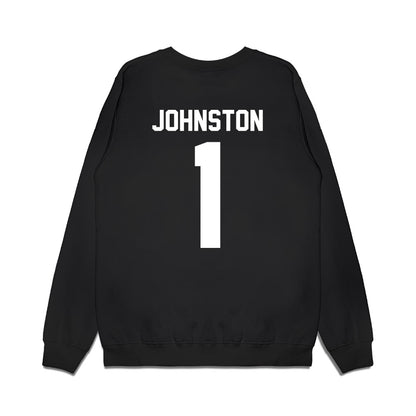 Furman - NCAA Men's Basketball : Charles Johnston - Vintage Basketball Premium Crewneck Sweatshirt-1