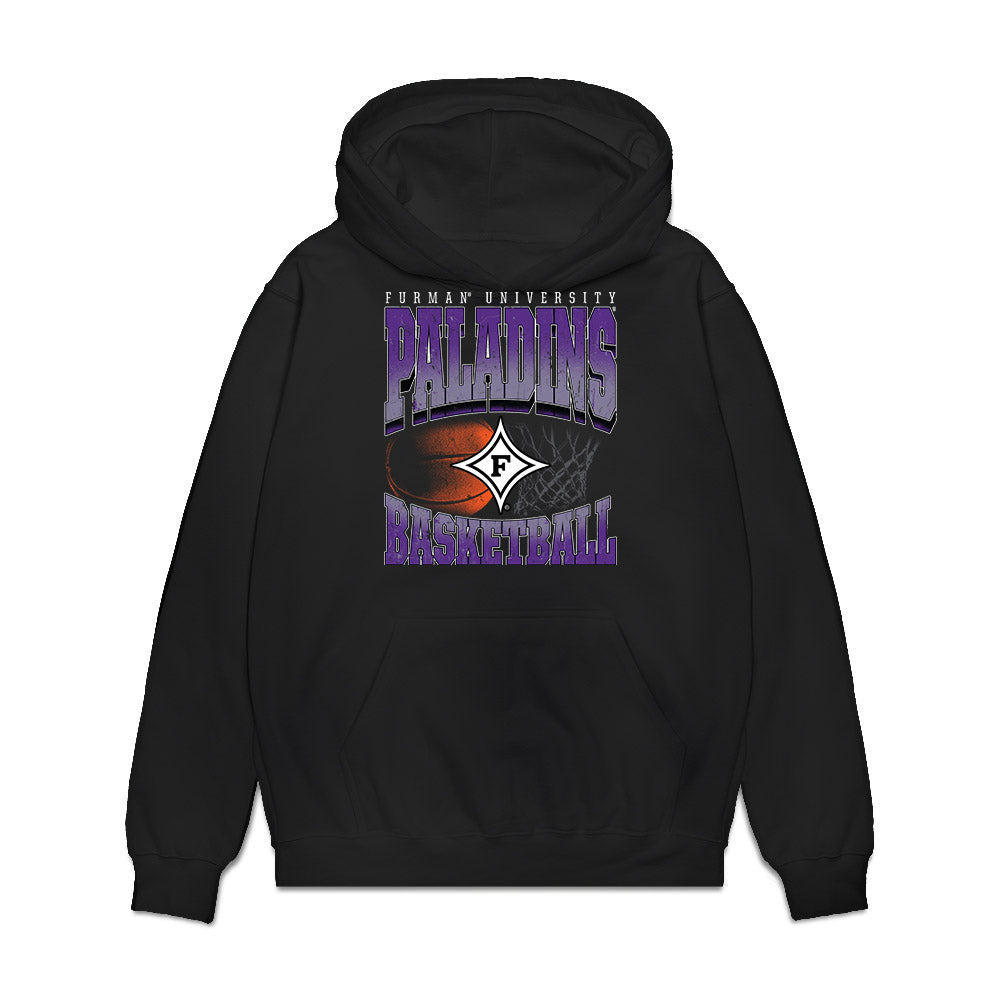 Furman - NCAA Men's Basketball : Collin ONeal - Vintage Basketball Premium Hooded Sweatshirt-0