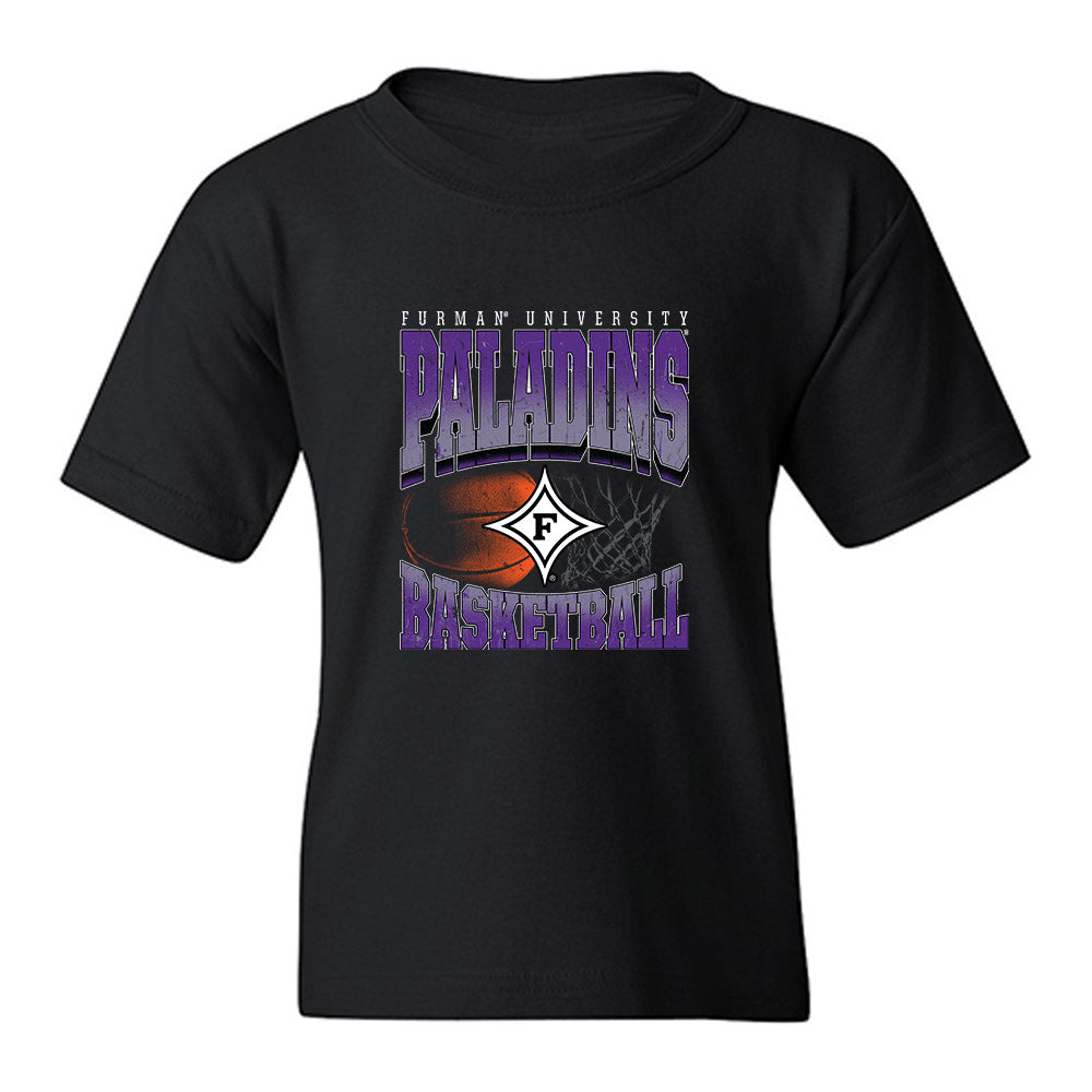 Furman - NCAA Women's Basketball : Kate Johnson - Vintage Basketball Youth T-Shirt-0