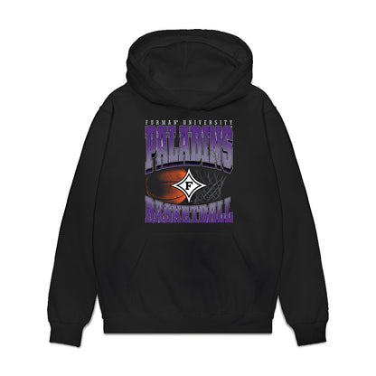 Furman - NCAA Men's Basketball : Ben Vander Wal - Vintage Basketball Premium Hooded Sweatshirt-0