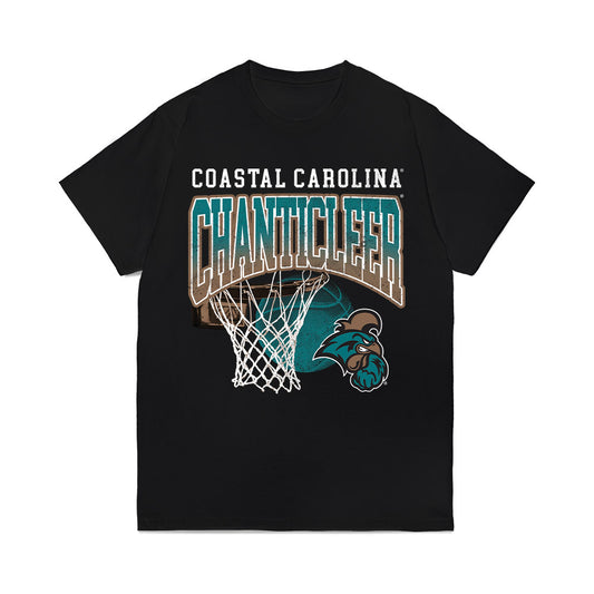 Coastal Carolina - NCAA Women's Basketball : Tracey Hueston - Vintage Basketball Comfort Colors T-Shirt-0