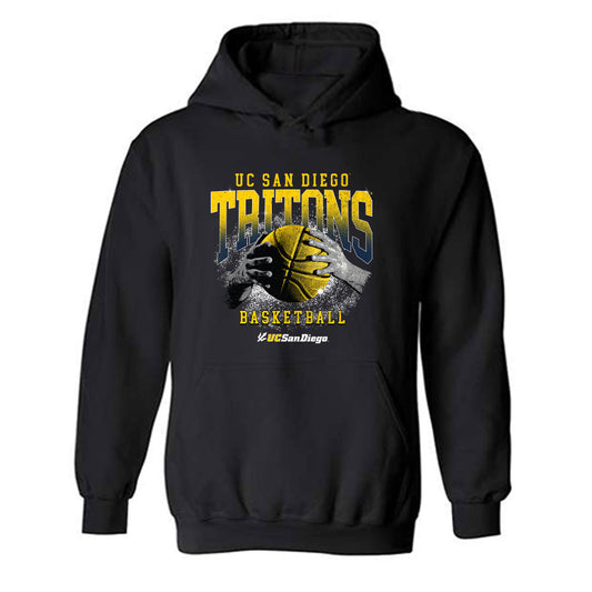 UCSD - NCAA Men's Basketball : Cade Pendleton - Vintage Shersey Hooded Sweatshirt-0