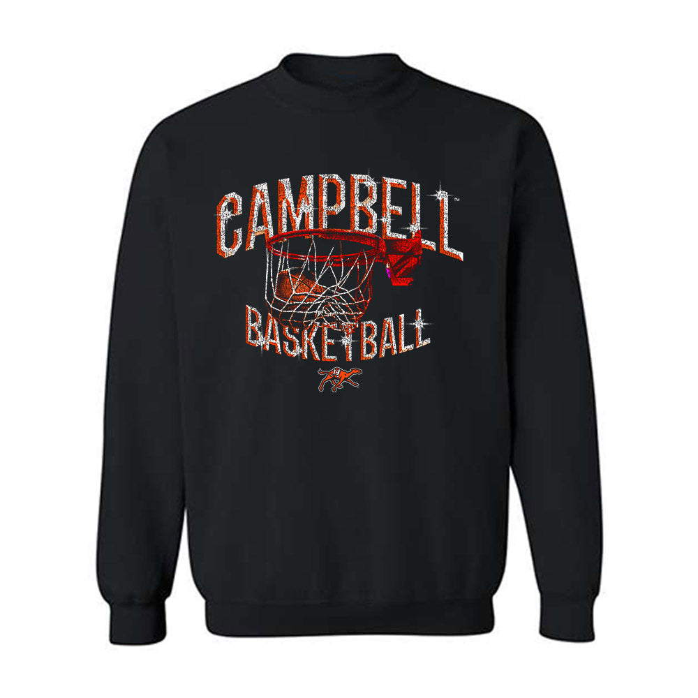 Campbell - NCAA Men's Basketball : Israel Yaw - Vintage Shersey Crewneck Sweatshirt-0