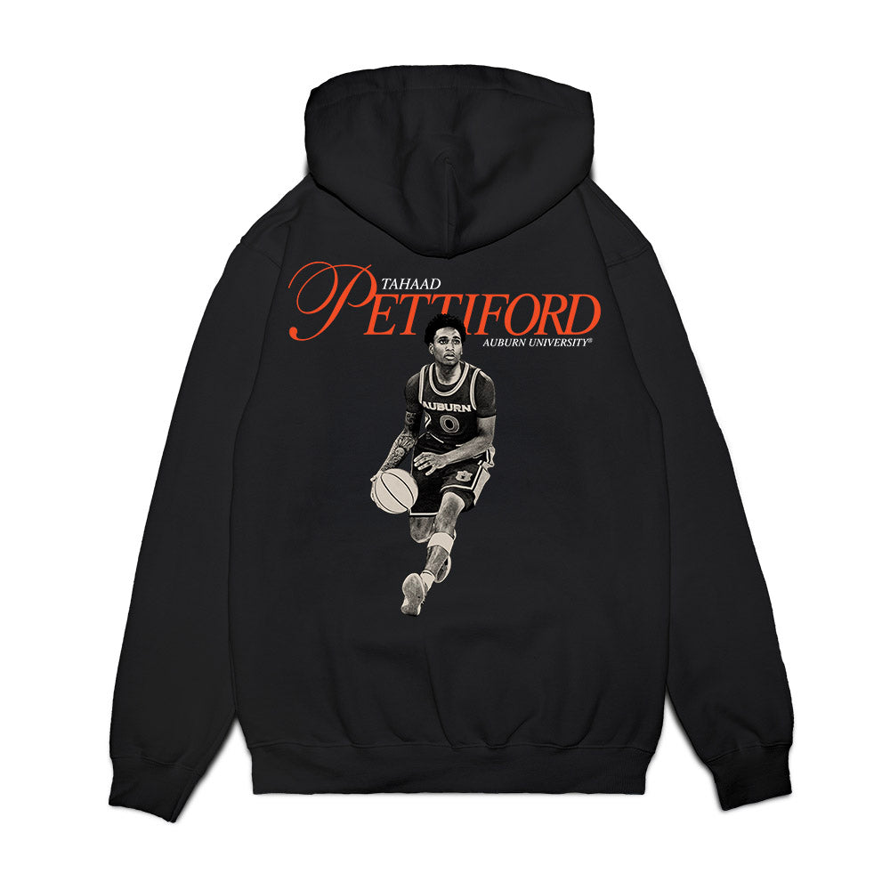 Auburn - NCAA Men's Basketball : Tahaad Pettiford - Legacy Premium Hooded Sweatshirt-1
