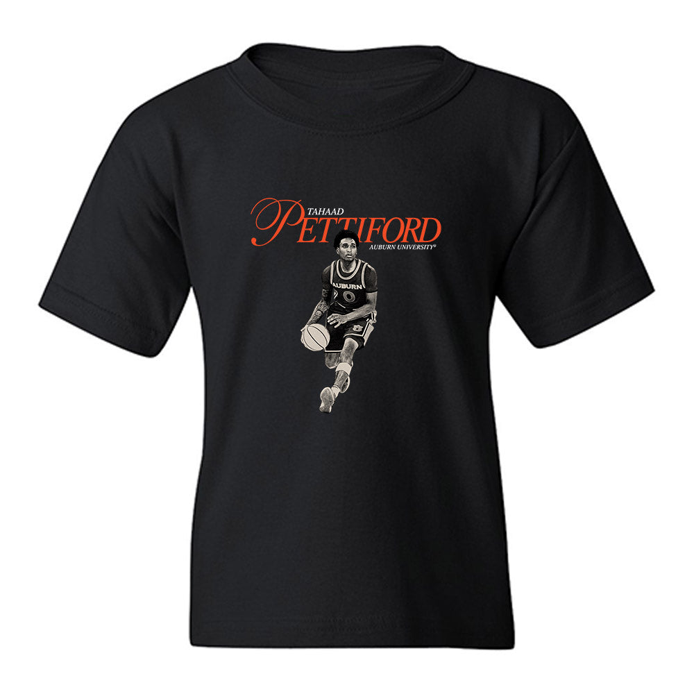 Auburn - NCAA Men's Basketball : Tahaad Pettiford - Legacy Youth T-Shirt-0