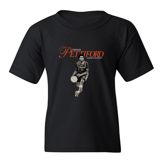 Auburn - NCAA Men's Basketball : Tahaad Pettiford - Legacy Youth T-Shirt-0