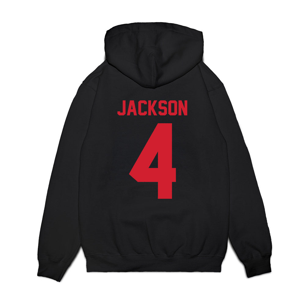 Louisiana - NCAA Women's Basketball : Jazmyne Jackson - Vintage Shersey Premium Hooded Sweatshirt-1