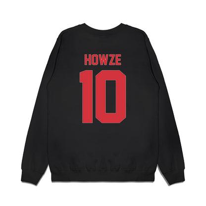 LA Tech - NCAA Men's Basketball : Kylan Howze - Vintage Basketball Premium Crewneck Sweatshirt-1