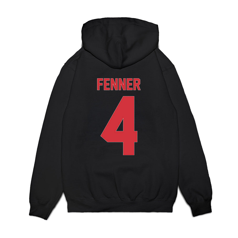 LA Tech - NCAA Men's Basketball : Jaylen Fenner - Vintage Basketball Premium Hooded Sweatshirt-1