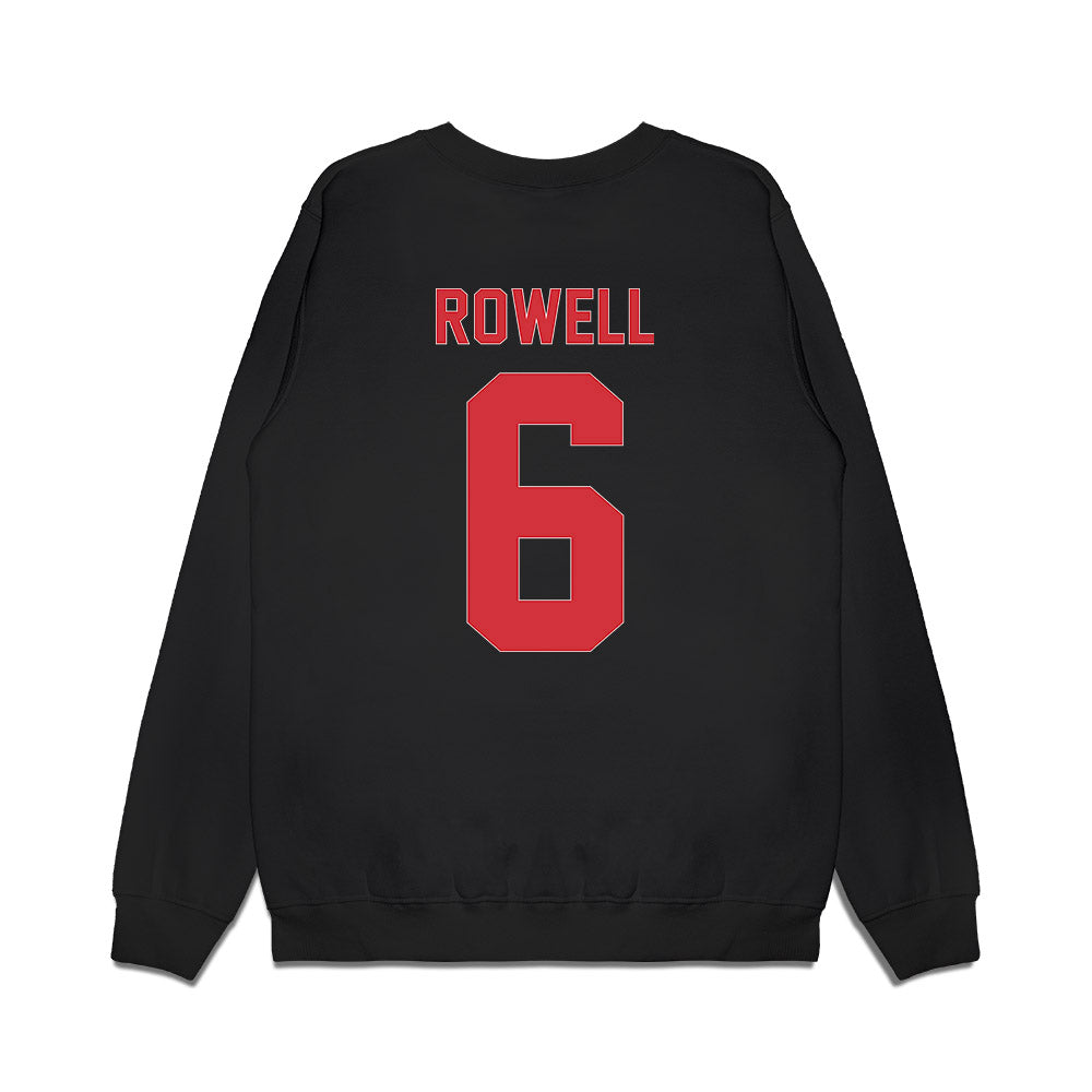 LA Tech - NCAA Men's Basketball : Keegan Rowell - Vintage Basketball Premium Crewneck Sweatshirt-1