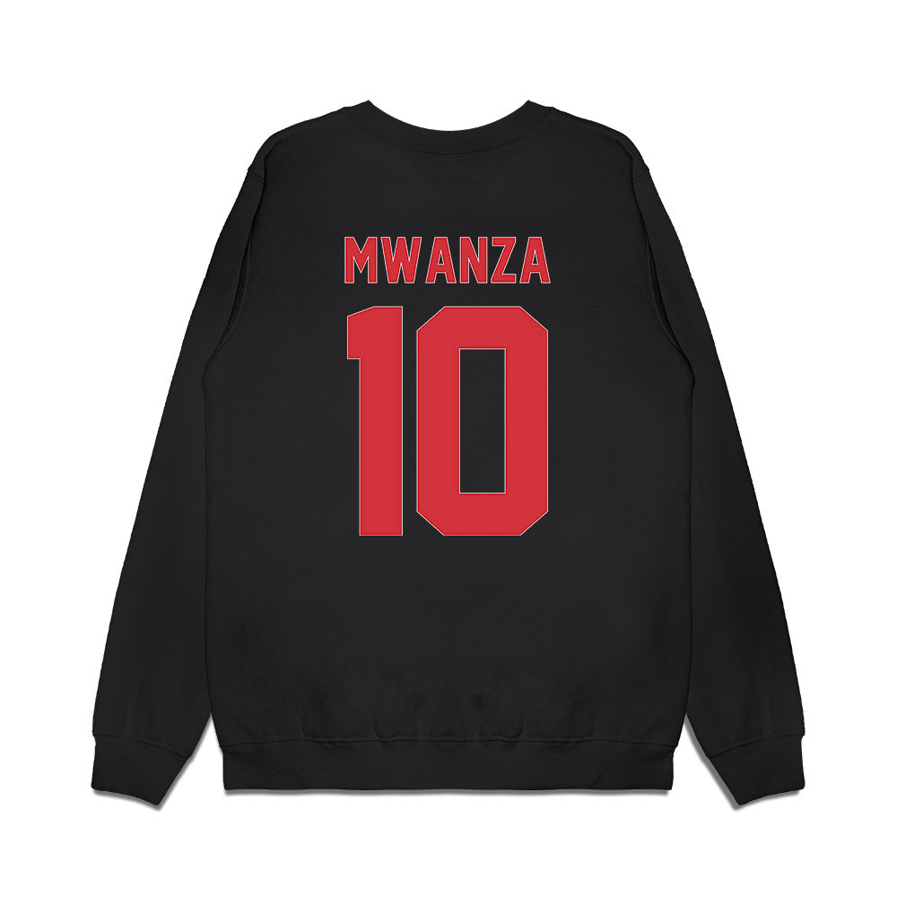 LA Tech - NCAA Women's Basketball : Melissa Mwanza - Vintage Basketball Premium Crewneck Sweatshirt-1