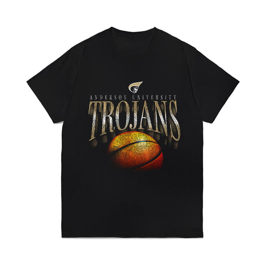 Anderson - NCAA Men's Basketball : Caleb McAbee - Vintage Comfort Colors T-Shirt-0