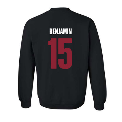 SCU - NCAA Men's Basketball : Jalen Benjamin - Vintage Shersey Crewneck Sweatshirt-1