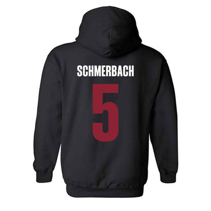 SCU - NCAA Women's Basketball : Sara Schmerbach - Vintage Shersey Hooded Sweatshirt-1