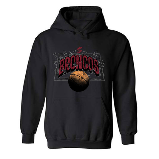 SCU - NCAA Women's Basketball : Sara Schmerbach - Vintage Shersey Hooded Sweatshirt-0