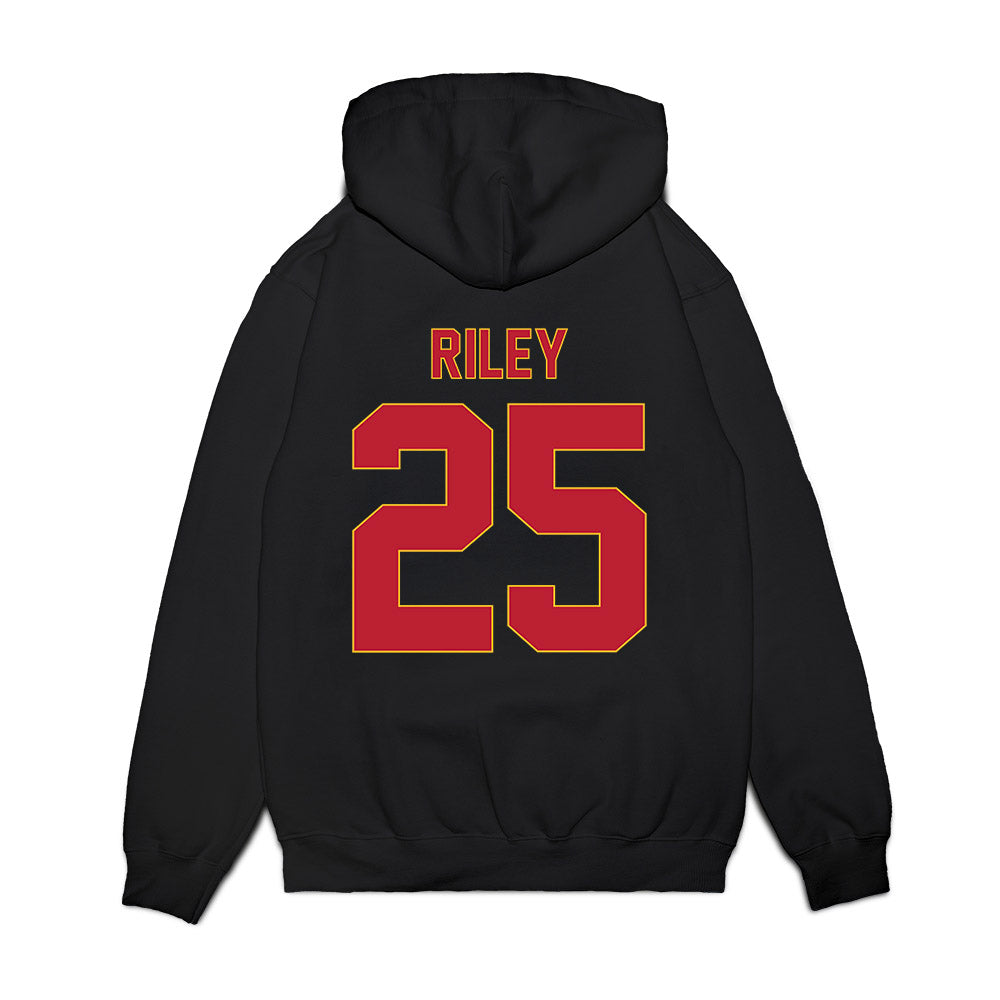 Ferris State - NCAA Women's Basketball : Mia Riley - Vintage Basketball Premium Hooded Sweatshirt-1