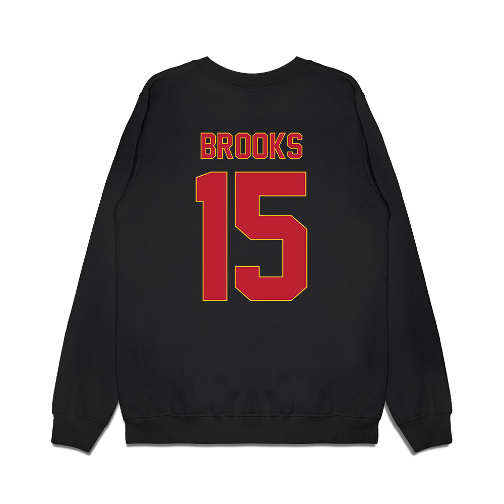 Ferris State - NCAA Men's Basketball : Jorden Brooks - Vintage Basketball Premium Crewneck Sweatshirt-1