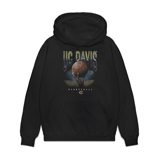 UC Davis - NCAA Men's Basketball : Cj Franklin - Vintage Premium Hooded Sweatshirt-0