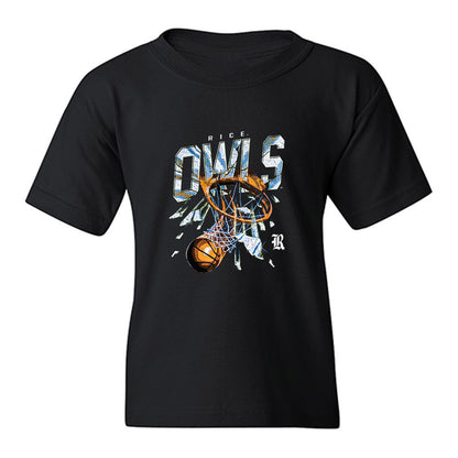 Rice - NCAA Women's Basketball : Layla Conley - Vintage Basketball Youth T-Shirt-0