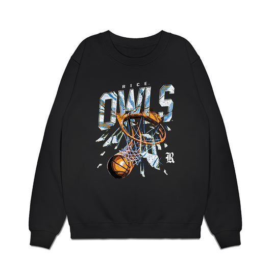 Rice - NCAA Women's Basketball : Jill Twiehaus - Vintage Basketball Premium Crewneck Sweatshirt-0