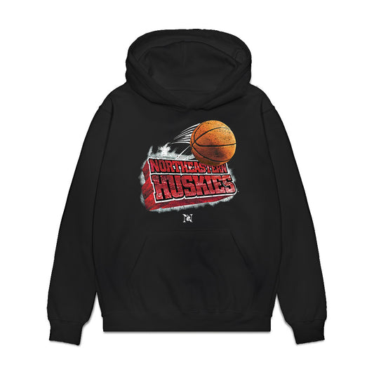 Northeastern - NCAA Women's Basketball : Kailee Beaudion-Foliaki - Vintage Basketball Premium Hooded Sweatshirt-0