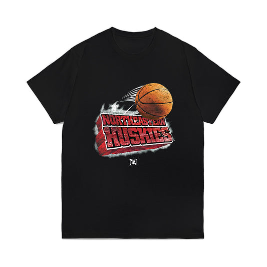 Northeastern - NCAA Men's Basketball : Miles Newton - Vintage Basketball Comfort Colors T-Shirt-0