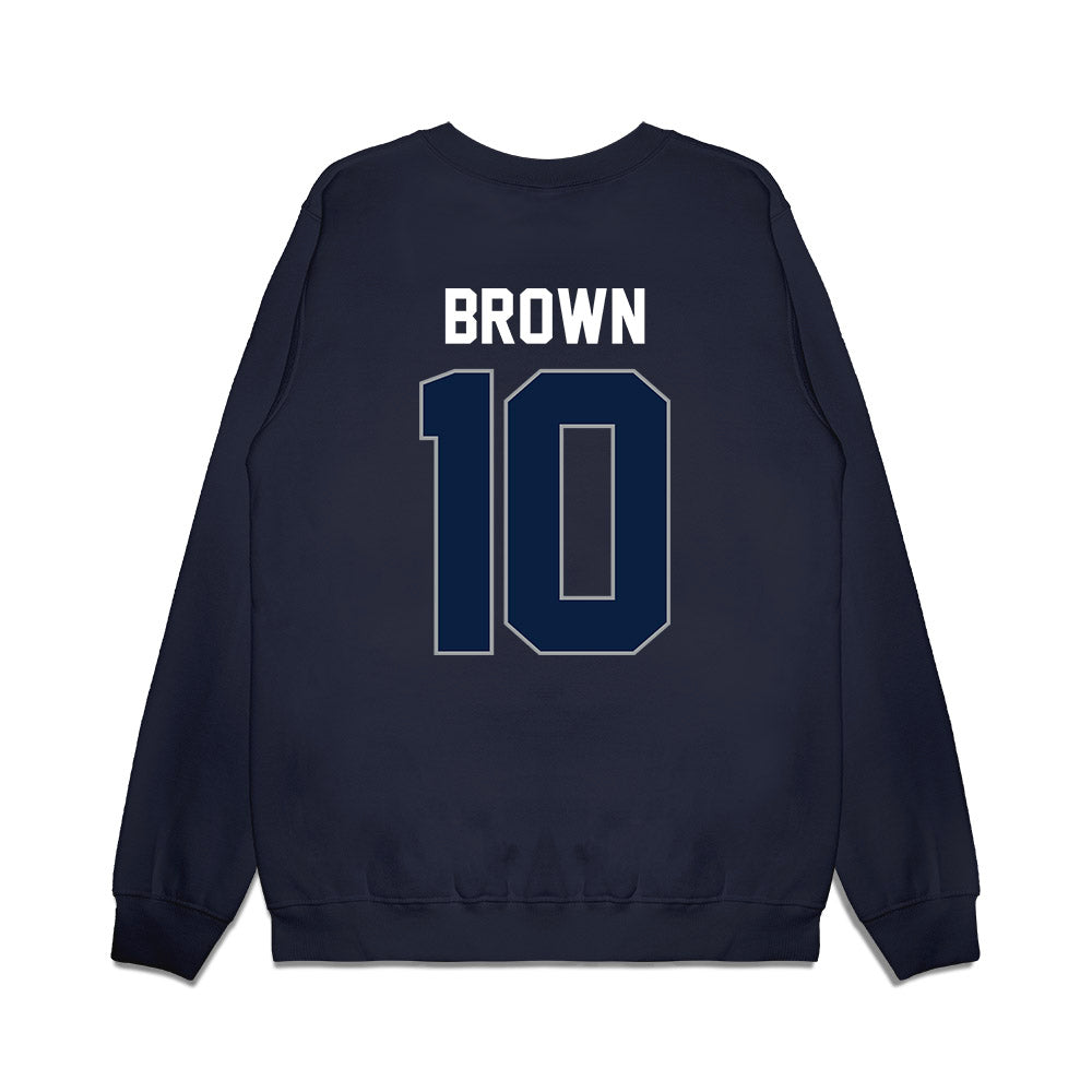 Longwood - NCAA Women's Basketball : Malea Brown - Vintage Premium Crewneck Sweatshirt-1