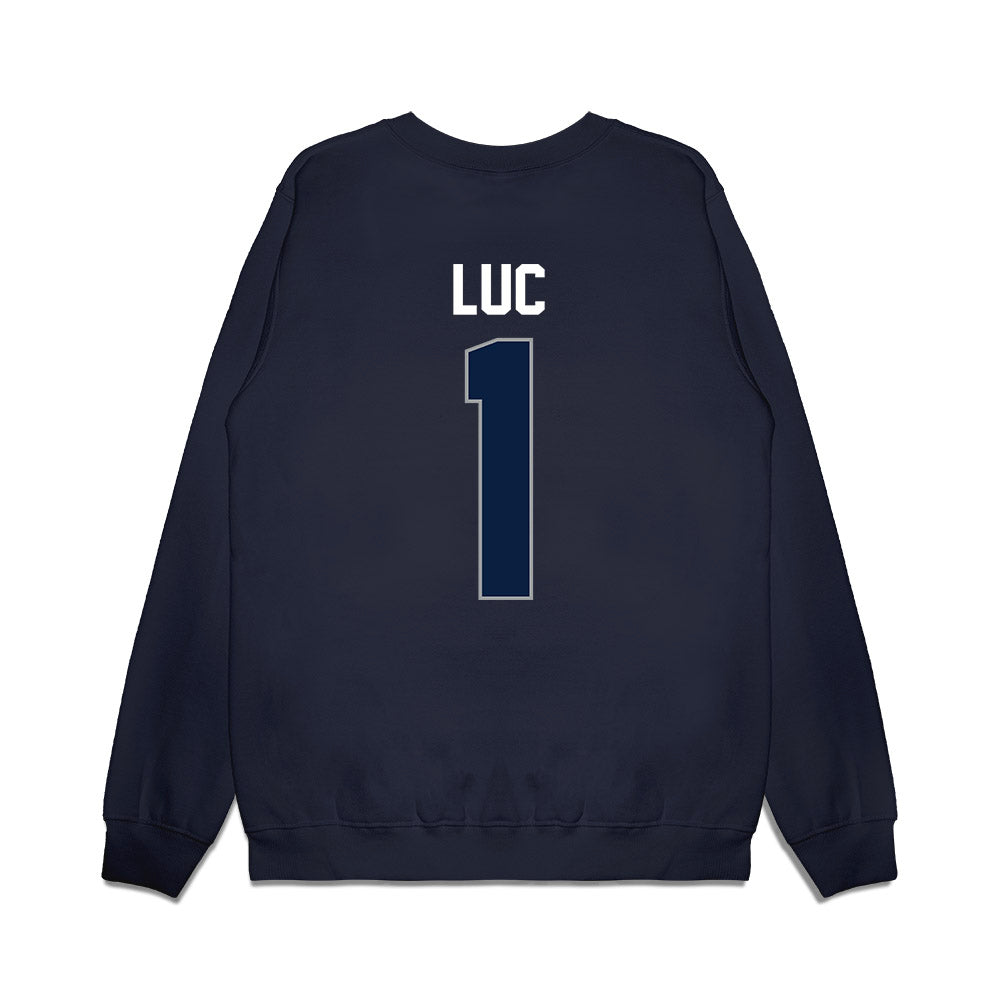 Longwood - NCAA Men's Basketball : Kyrell Luc - Vintage Premium Crewneck Sweatshirt-1