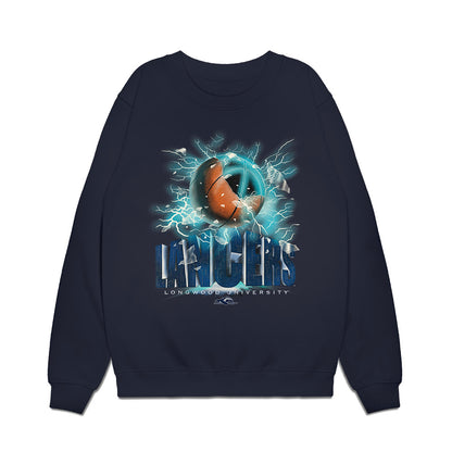 Longwood - NCAA Men's Basketball : Kyrell Luc - Vintage Premium Crewneck Sweatshirt-0