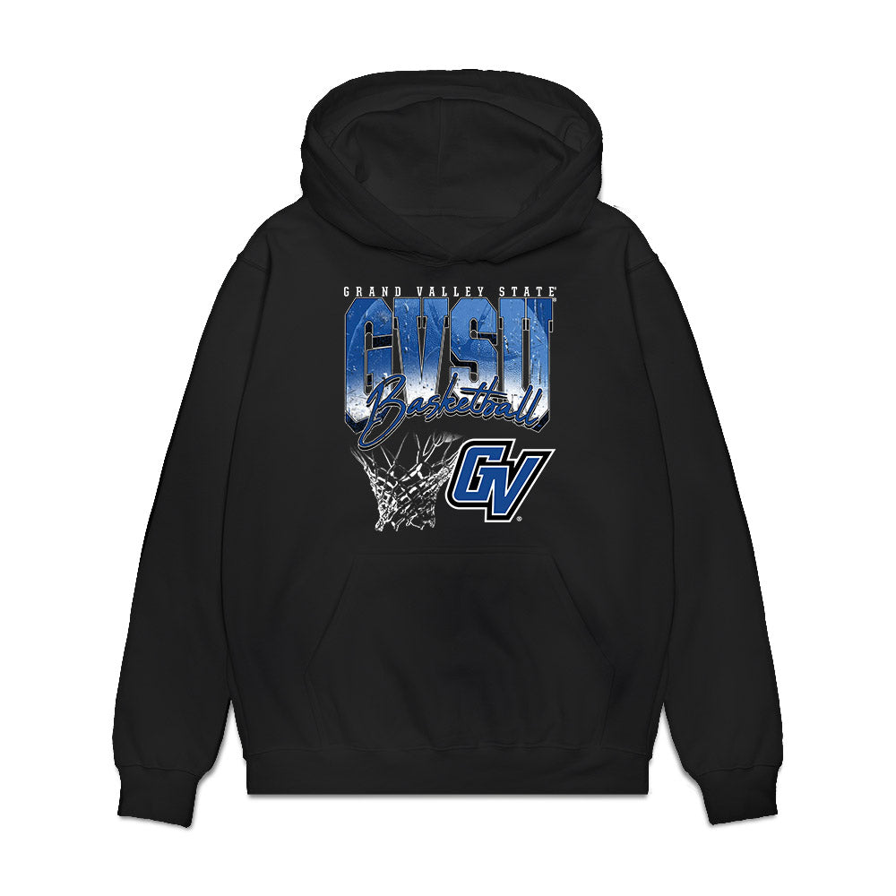 Grand Valley - NCAA Men's Basketball : Antaune Allen - Vintage Shersey Premium Hooded Sweatshirt-0