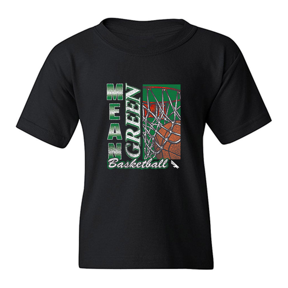 North Texas - NCAA Men's Basketball : Josiah Shackleford - Vintage Youth T-Shirt-0