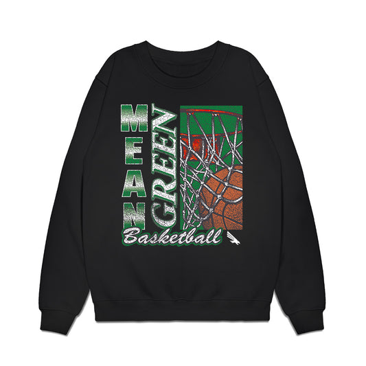North Texas - NCAA Men's Basketball : Josiah Shackleford - Vintage Premium Crewneck Sweatshirt-0
