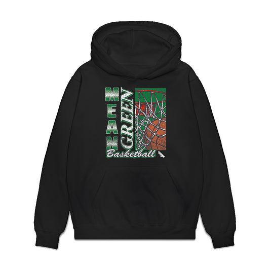 North Texas - NCAA Men's Basketball : Cahmai Crosby - Vintage Premium Hooded Sweatshirt-0