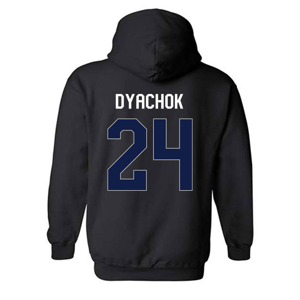 UNF - NCAA Men's Basketball : Nestor Dyachok - Vintage Shersey Hooded Sweatshirt-1
