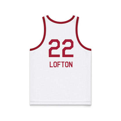 Oklahoma - NCAA Women's Basketball : Keziah Lofton - White Basketball Jersey-1