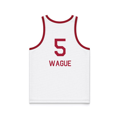 Oklahoma - NCAA Men's Basketball : Mohamed Wague - White Basketball Jersey-1