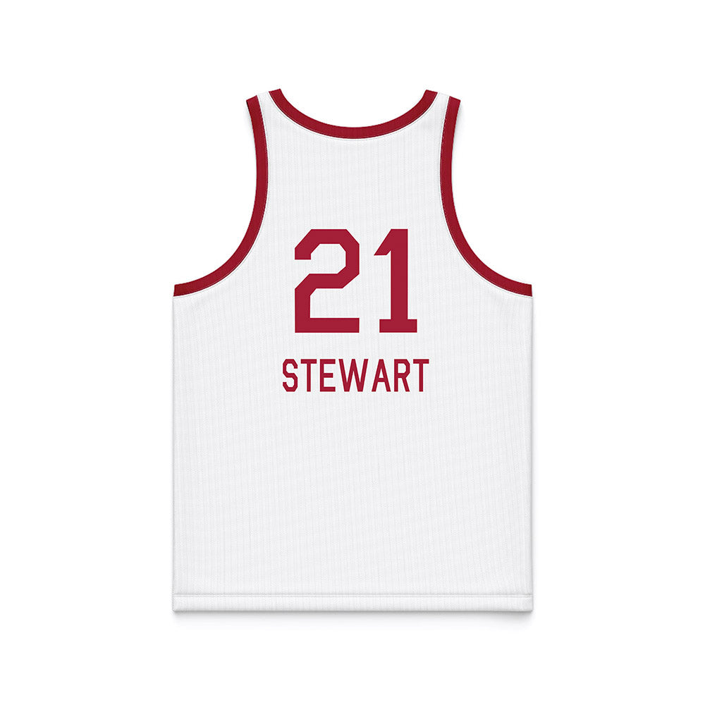 Oklahoma - NCAA Women's Basketball : Brooklyn Stewart - White Basketball Jersey-1