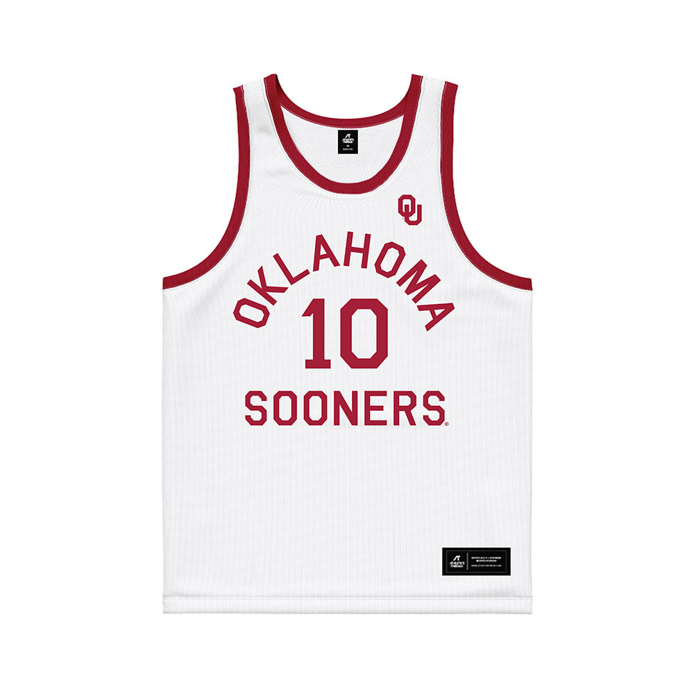 Oklahoma - NCAA Women's Basketball : Emma Tolan - White Basketball Jersey-0
