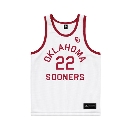 Oklahoma - NCAA Women's Basketball : Keziah Lofton - White Basketball Jersey-0