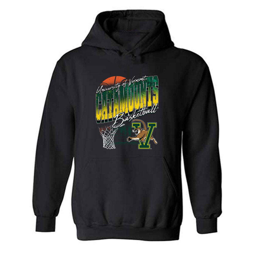 UVM - NCAA Women's Basketball : Keira Hanson - Vintage Sherseys Hooded Sweatshirt-0
