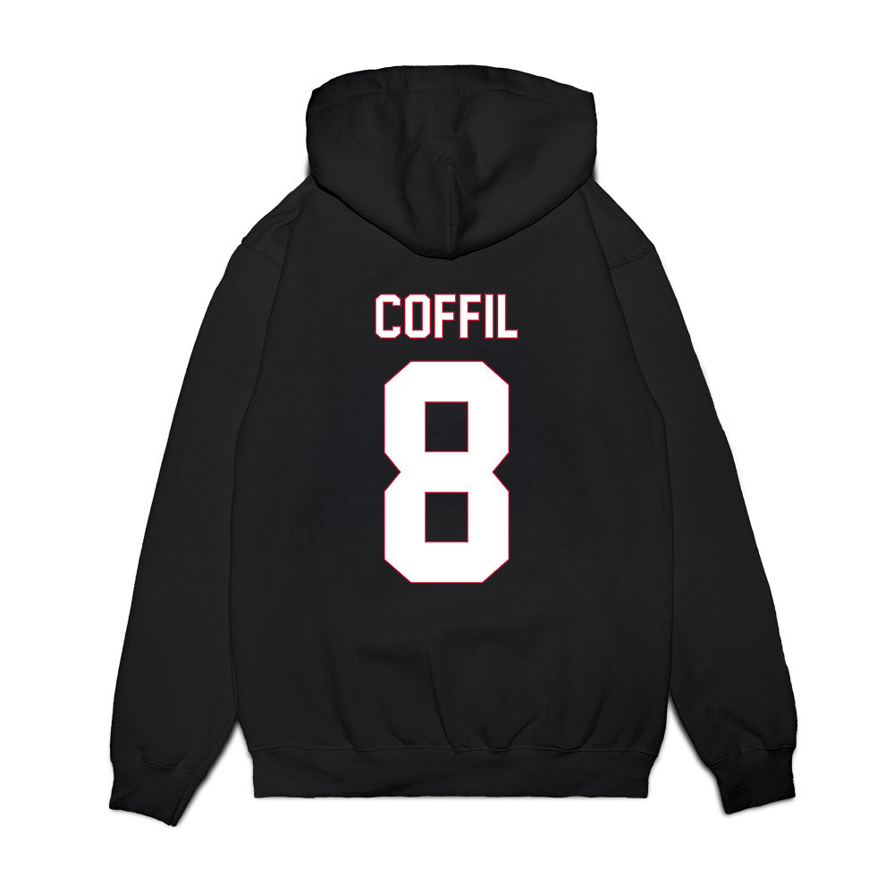South Alabama - NCAA Women's Basketball : Terren Coffil - Vintage Shersey Premium Hooded Sweatshirt-1