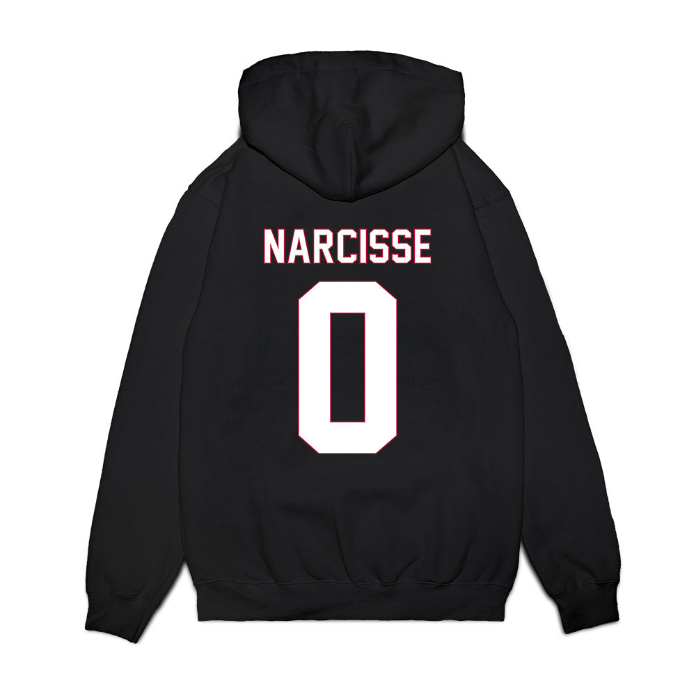 South Alabama - NCAA Women's Basketball : Chrysta Narcisse - Vintage Shersey Premium Hooded Sweatshirt-1