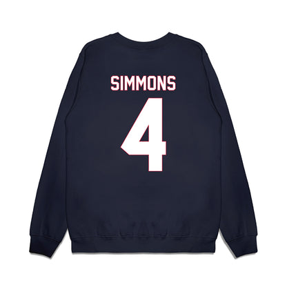 South Alabama - NCAA Women's Basketball : Michiyah Simmons - Vintage Shersey Premium Crewneck Sweatshirt-1
